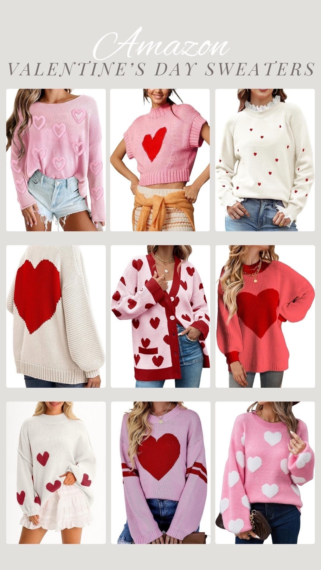 Amazon Valentine’s Day sweaters!

Amazon fashion, heart sweater, Galentine’s day 

#LTKValentine #LTKSeasonal #LTKootd