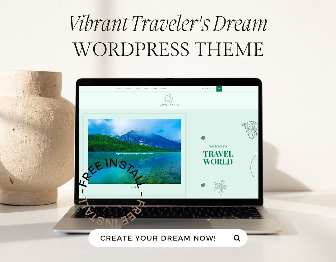 Travel-express Wordpress Theme, Travel Blog Template, Website Themes, Customizable Website Design... | Etsy (US)