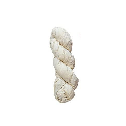 Creative Co-Op 70-75 Yard Recycled Torn Silk Ribbon, Ivory Color (Each One Will Vary) | Amazon (US)