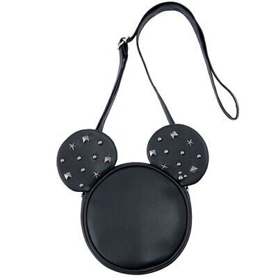Disney Mickey Mouse Black Studs Ear Shoulder Bag Faux Leather Tokyo Disneyland  | eBay | eBay US