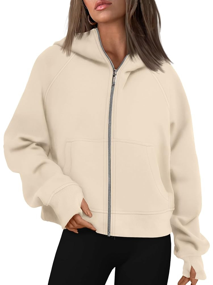 AUTOMET Womens Zip Up Hoodies Fleece Jackets Oversized Sweatshirts Fall Fashion Outfits 2025 Swea... | Amazon (US)