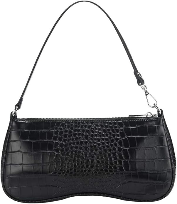 JW PEI 90s Shoulder Bag for Women Vegan Leather Crocodile Purse Classic Clutch Handbag | Amazon (US)
