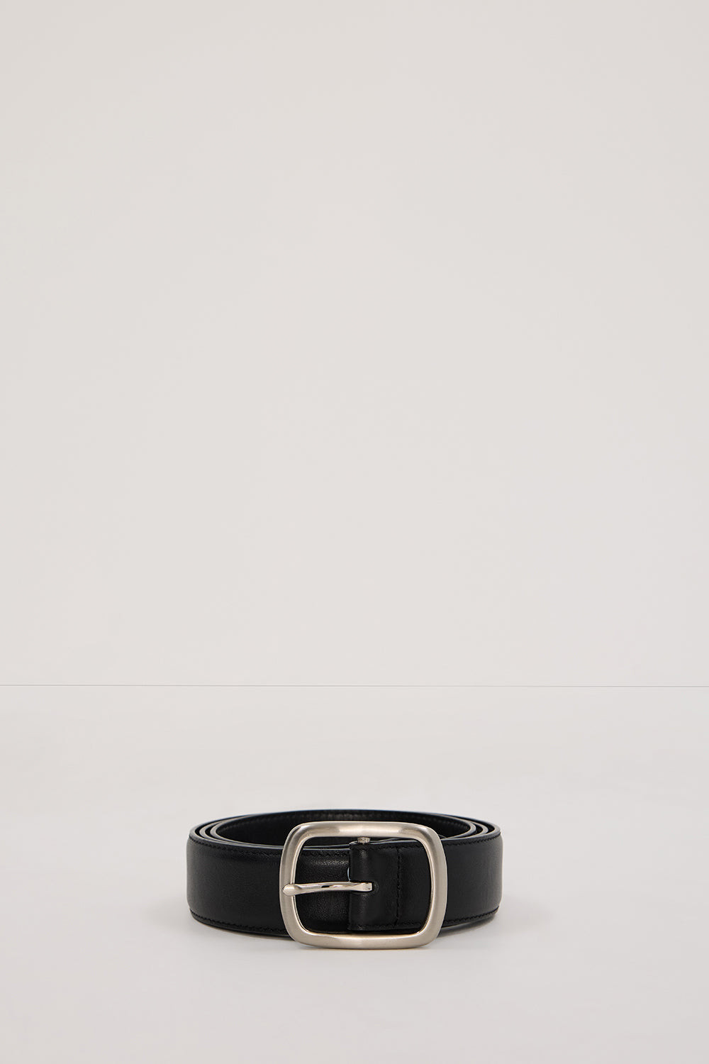 BRADFORD SILVER LEATHER BELT | DISSH