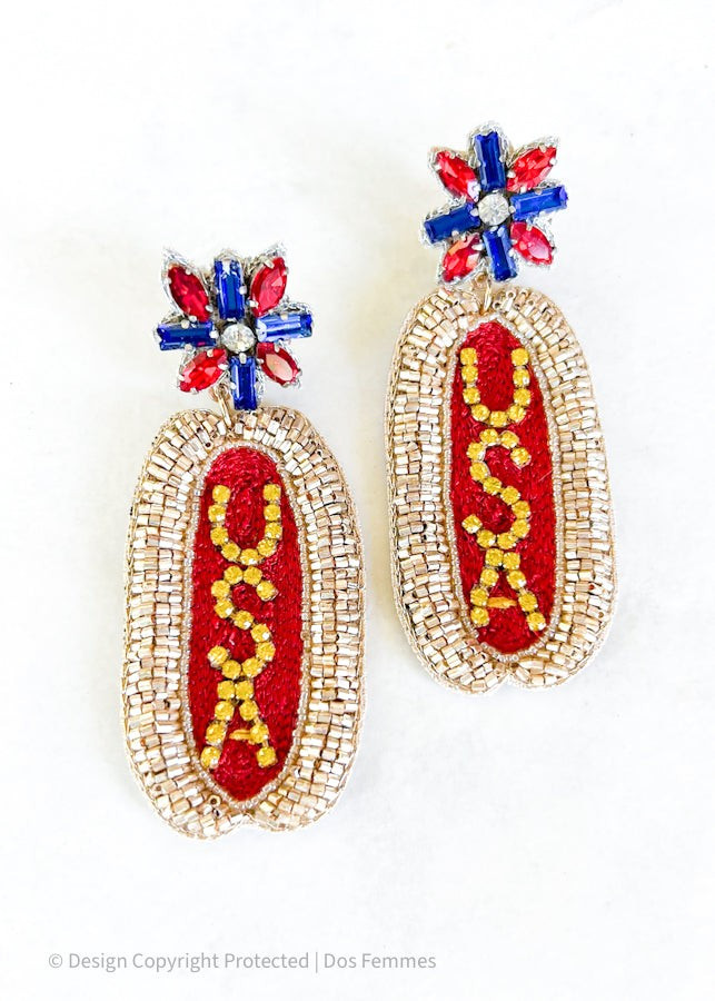 Barbecute Earrings | Dos Femmes, LLC