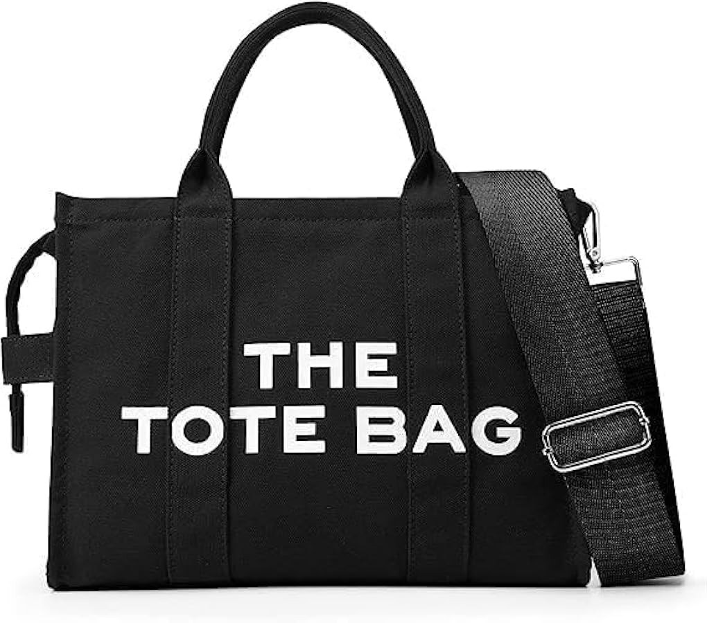 Tote Bag with Zipper Tote Bag for Women Canvas Crossbody Bag Shoulder Bag Satchel Bag | Amazon (US)