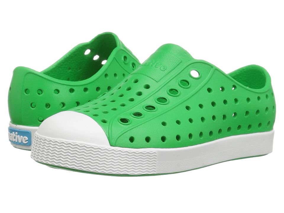 Native Kids Shoes - Jefferson (Toddler/Little Kid) (Giant Green/Shell White) Kids Shoes | Zappos