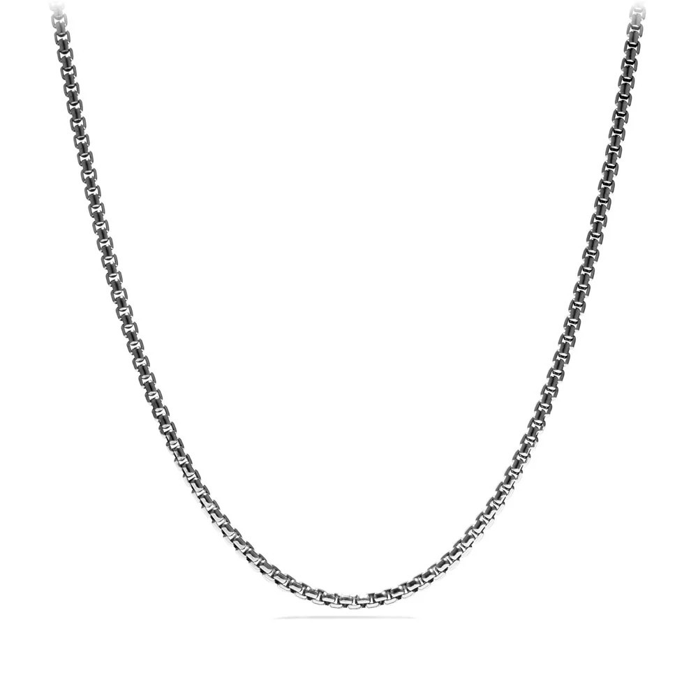Box Chain Necklace in Sterling Silver, 3.6mm | Little Switzerland