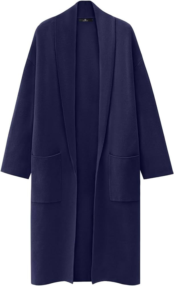 LILLUSORY Women's Oversized Long Cardigan Sweaters 2023 Fall Trendy Coatigan Lightweight Jackets ... | Amazon (US)