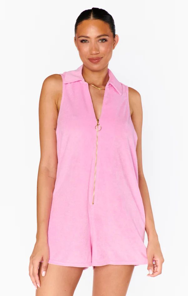 Reno Romper ~ Bubblegum Pink Terry | Show Me Your Mumu