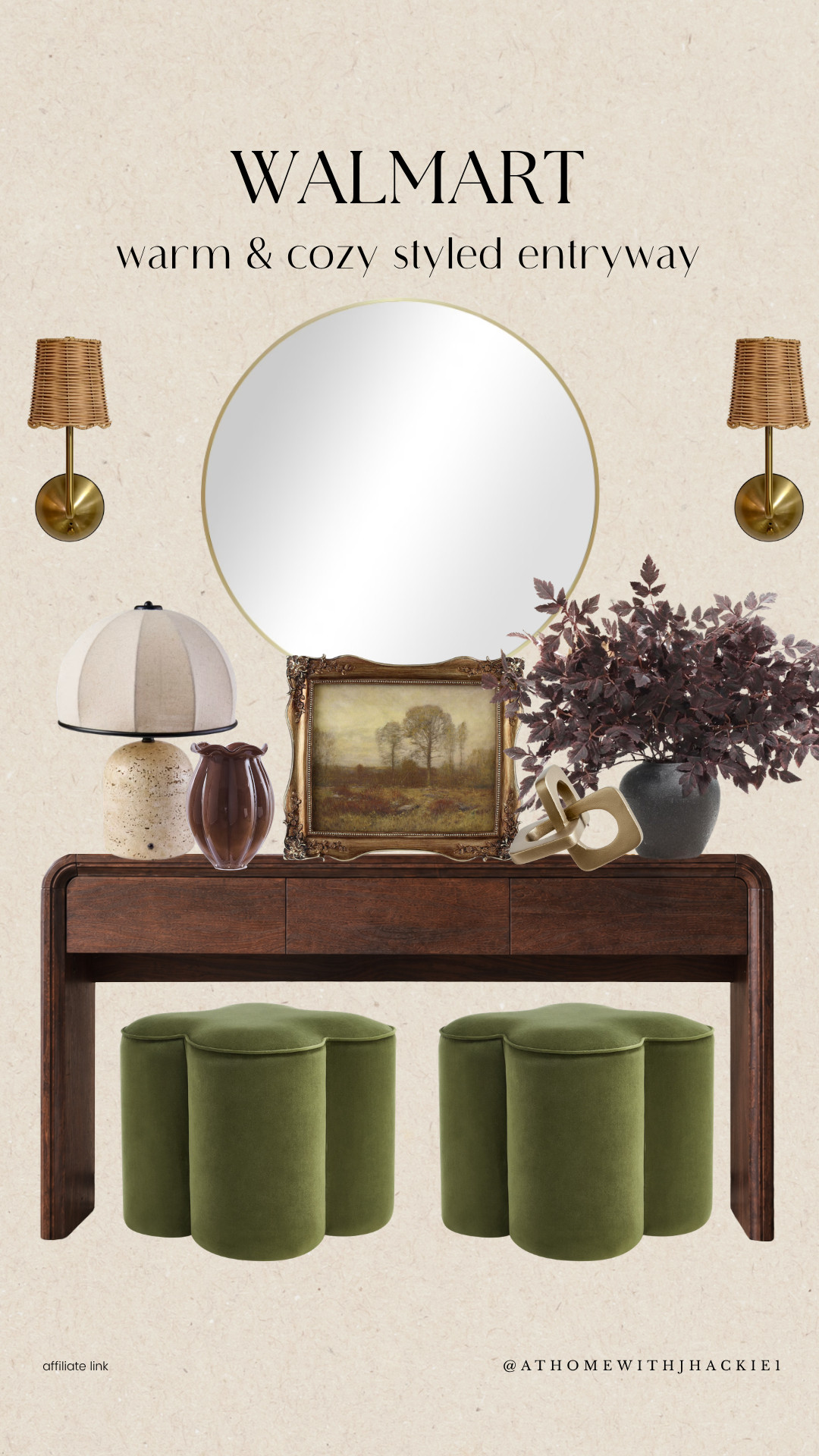 Walmart entryway decor, Walmart home finds, Walmart home decor, warm and cozy entryway, cozy entryway ideas, Walmart entryway finds, entryway decor ideas, console table styling, entryway table decor, fall entryway decor, warm neutral home decor, cozy home decor, affordable home decor, Walmart furniture finds, entryway mirror ideas, dark wood console table, modern traditional decor, vintage inspired home decor, fall home inspiration, cozy fall home, designer inspired Walmart finds, budget friendly home decor

#LTKSeasonal #LTKHome