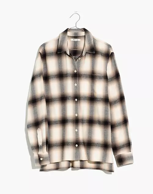 Flannel Oversized Ex-Boyfriend Shirt in Robson Plaid | Madewell