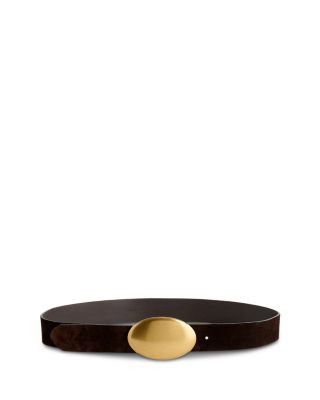 Madewell Women's Oval Plaque Suede Belt | Bloomingdale's (US)