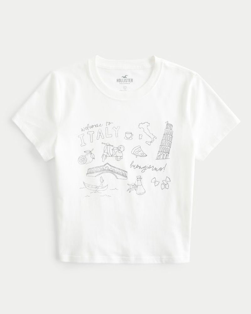 Welcome to Italy Graphic Baby Tee | Hollister (US)