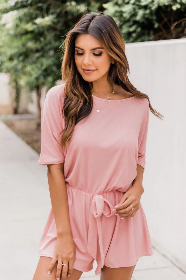 Ready For Anything Rose Romper FINAL SALE | The Pink Lily Boutique