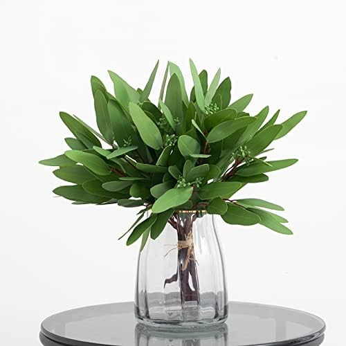 Woooow Artificial Eucalyptus Long Oval Leaf Stem Eucalyptus Spray Artificial Greenery Leaves for ... | Amazon (US)