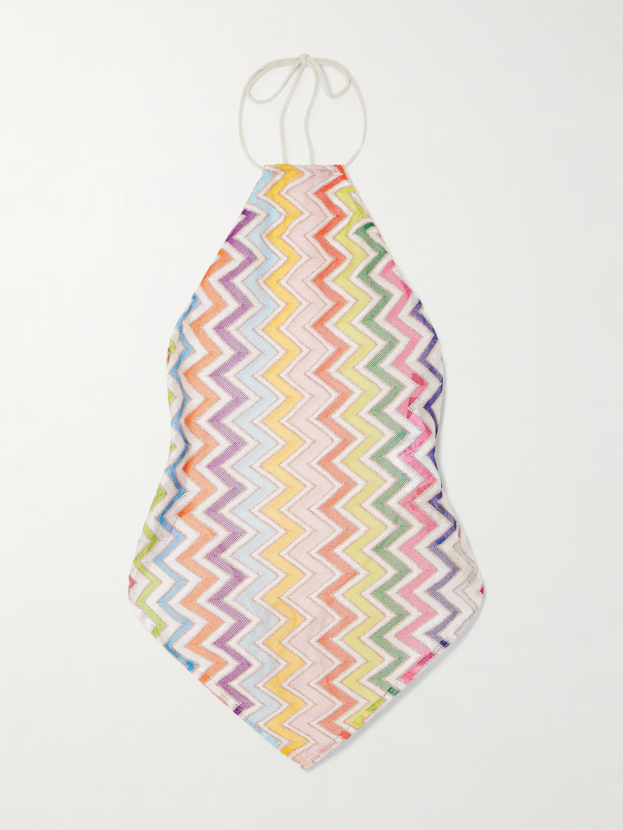 Missoni - Striped Crochet-knit Halterneck Top - Multi | NET-A-PORTER (US)