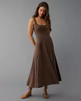 AE Scoop Neck Midi Dress | American Eagle Outfitters (US & CA)