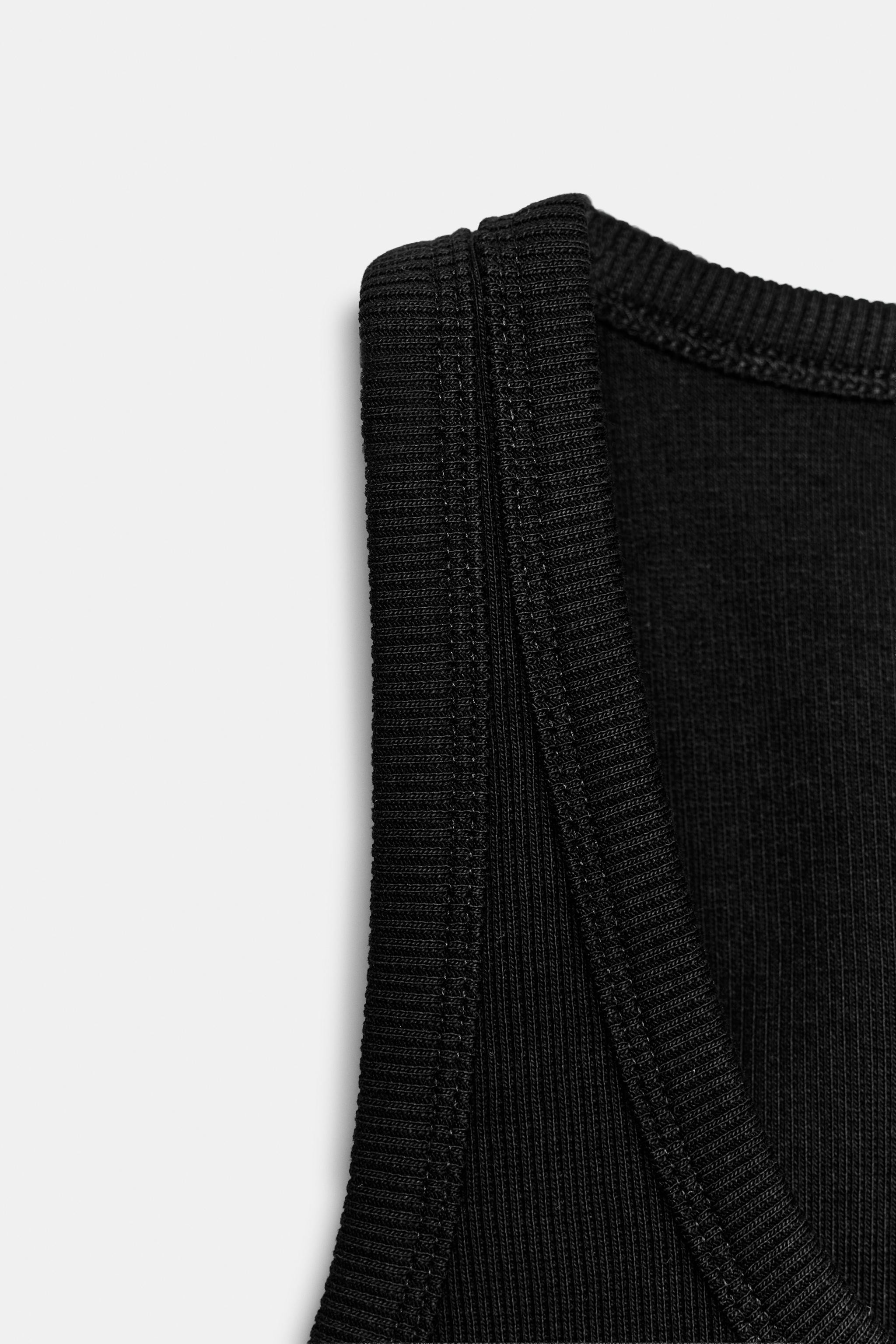 RIB KNIT CROP TOP | Zara UK