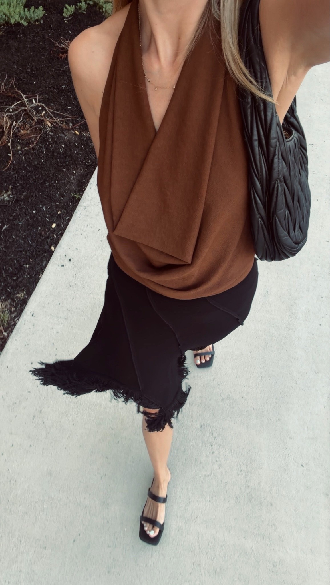 Obsessed with asymmetric skirts this summer! Found this one for $19 at @Zara  

Summer outfits • fringe skirt • brown top • black sandals • miu miu bag • summer ootd

#LTKootd #LTKgrwm #LTKdayinmylife