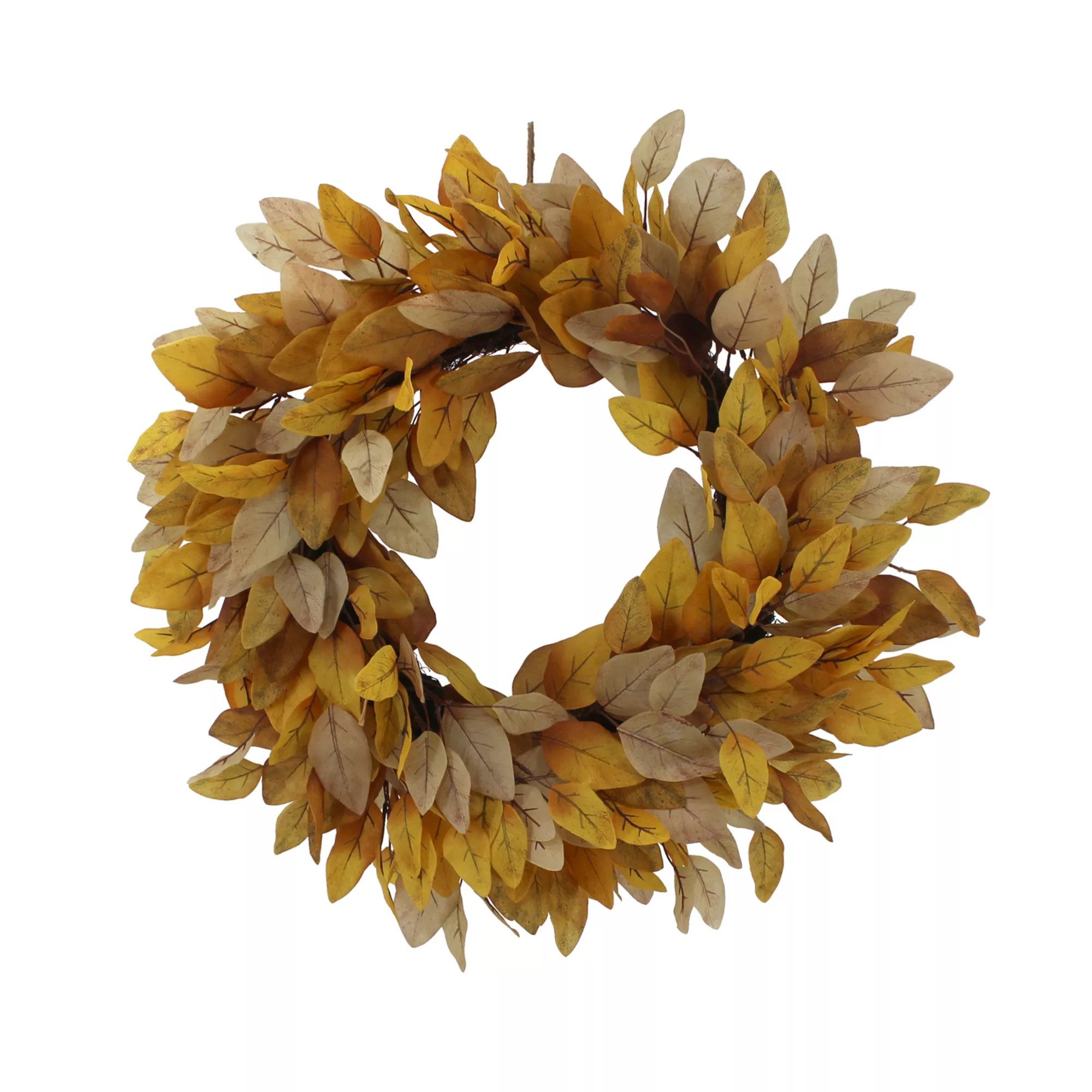 Sonoma Goods For Life® Golden Foliage Artificial Wreath | Kohl's
