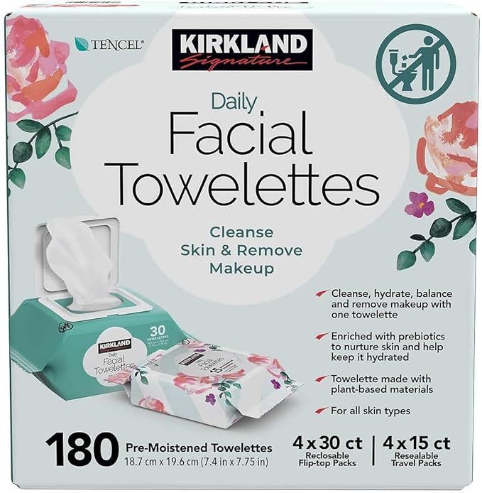 Signature Daily Facial Towelettes. Gentle Cleansing for Everyday Refreshment.Remove makeup.Cleans... | Amazon (US)