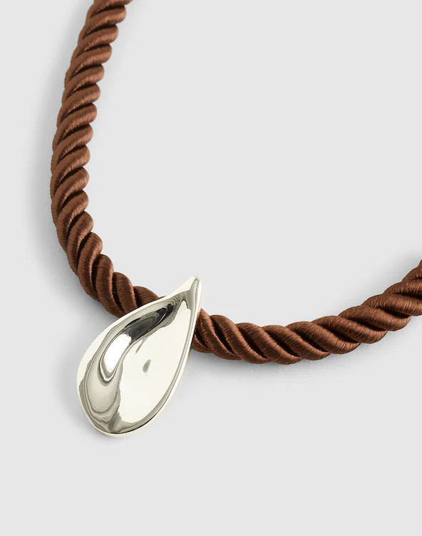 Droplet Pendant Cord Necklace | Madewell