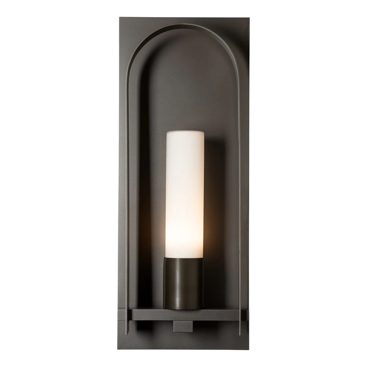 Triomphe One Light Outdoor Wall Sconce Coastal Dark Smoke | Lighting Design