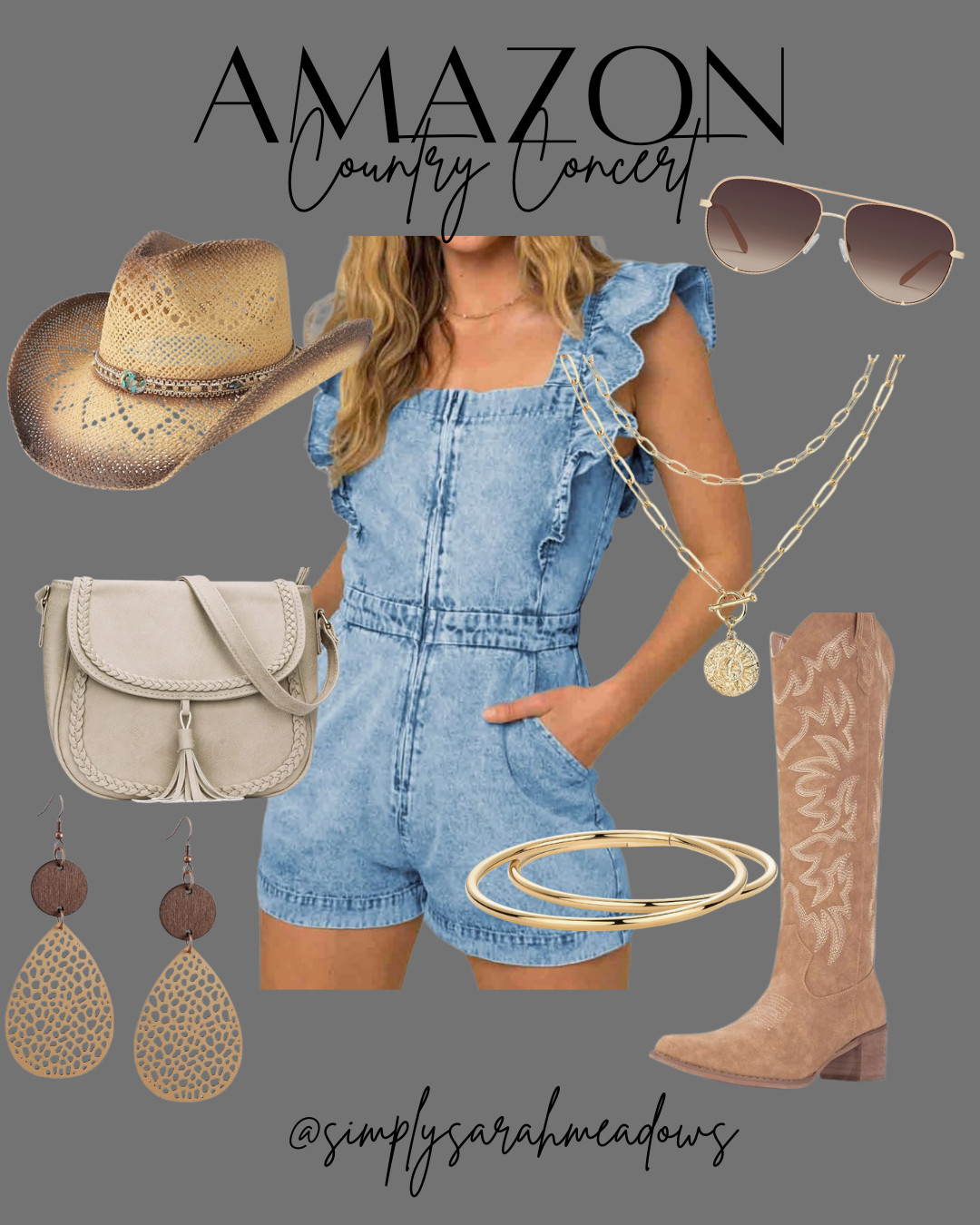Found these stylish pieces from Amazon! Perfect for a day out in the country. Shop now! 

 #AmazonFinds #CountryStyle #FountItOnAmazon #WesternWear #AmazonShopping #LTKStyle #LTKFinds #CountryConcert #Romper #CowgirlBoots #MomStyle #AffordableFashion #LTKFestival #LTKSeasonal #LTKOver40