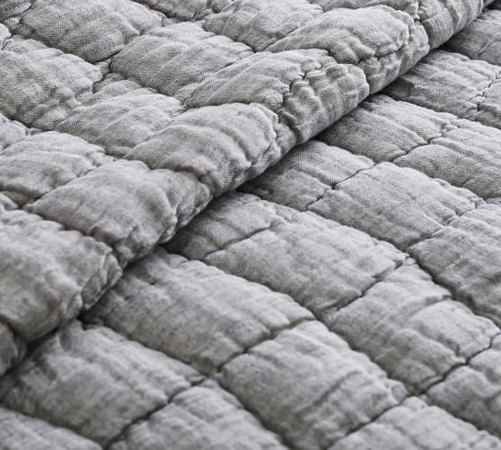Cliud Linen Handcrafted Quilt  | Pottery Barn (US)