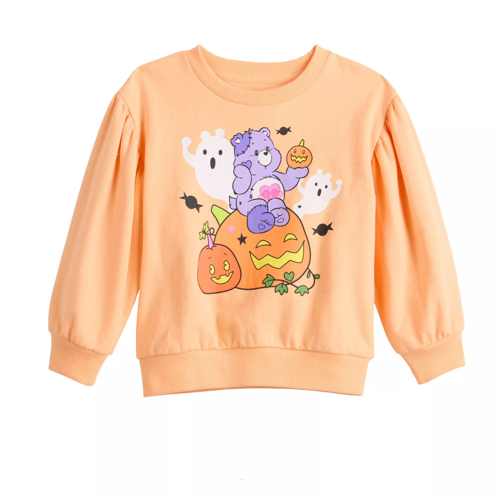 Baby & Toddler Girl Care Bears Pumpkins And Ghosts Halloween Graphic Pullover | Kohl's