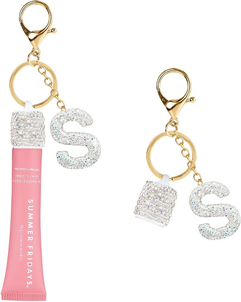 1PCS Keychain Holder for Lip Gloss Summer Fridays,LANGIGE & ELF, Bling Lip Gloss Keychain Cap,Por... | Amazon (US)
