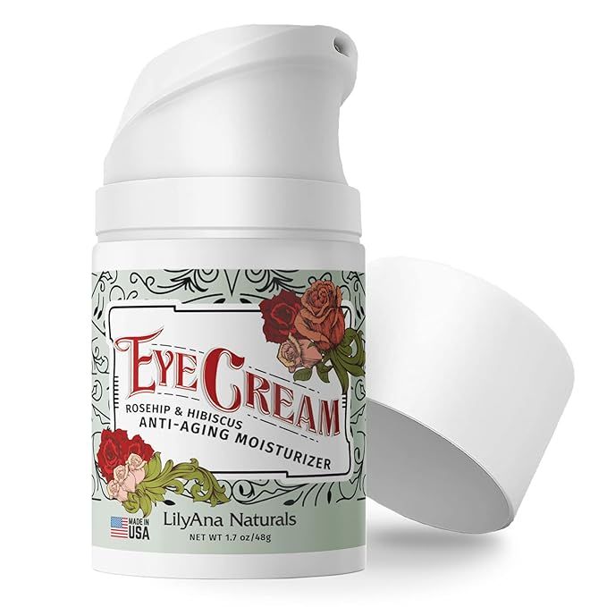 LilyAna Naturals Eye Cream - 2-Month Supply - Made in USA, Eye Cream for Dark Circles and Puffine... | Amazon (US)