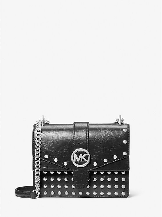 Greenwich Small Studded Distressed Crossbody Bag | Michael Kors US