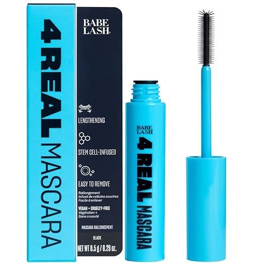 Babe Original 4 Real Mascara Black for Volume, Length, and Lift in Eyelashes, Defined & Flutterly... | Amazon (US)