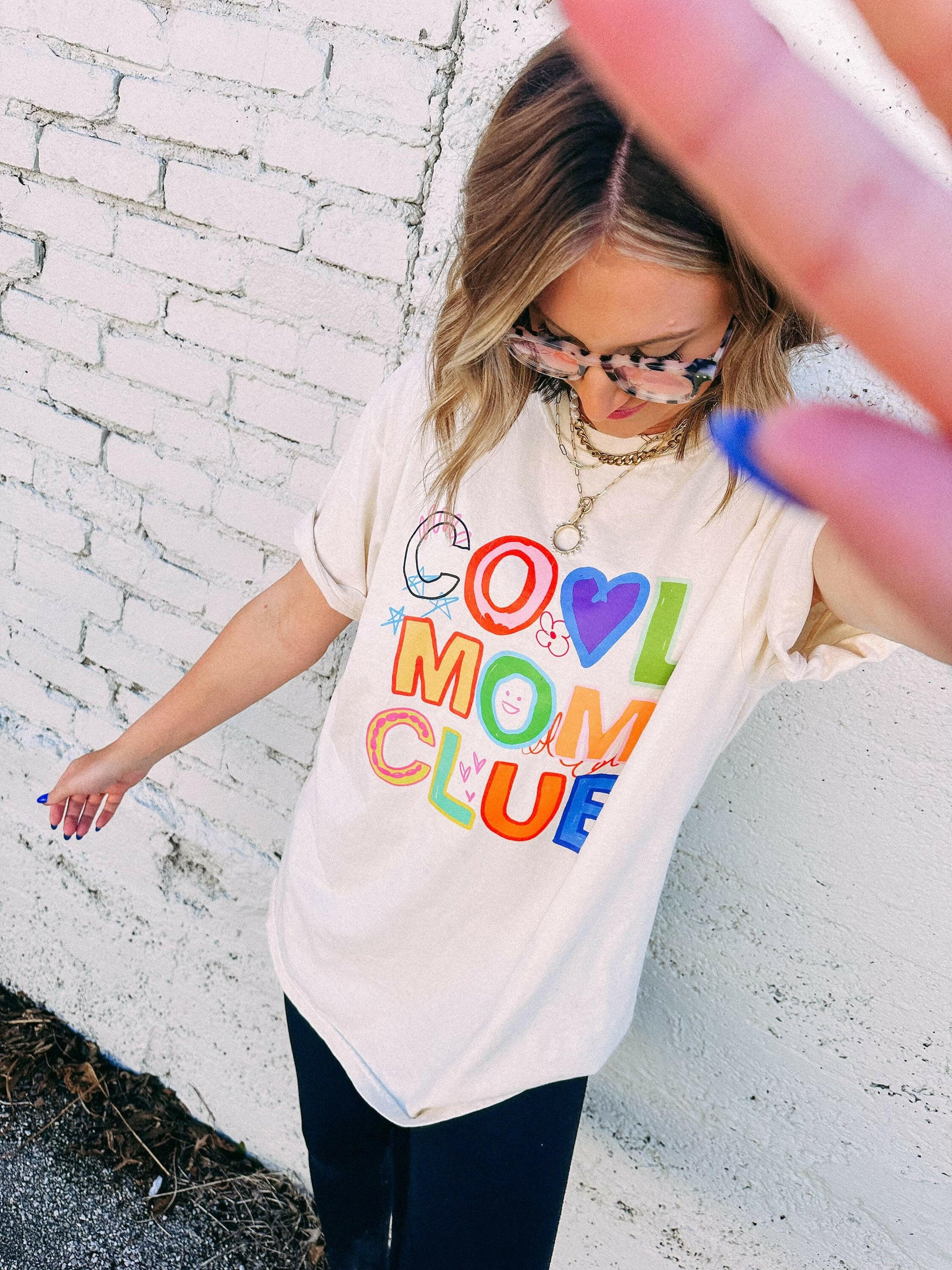 ETTA OG | funky cool mom club graphic tee - ivory | Etta+East