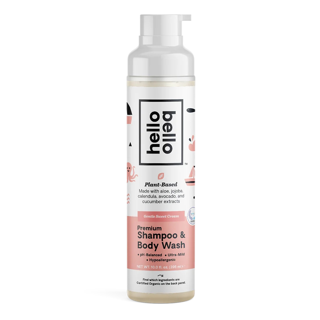 Hello Bello Extra-Gentle Baby Shampoo & Body Wash, Gentle Sweet Cream, 10oz | Walmart (US)