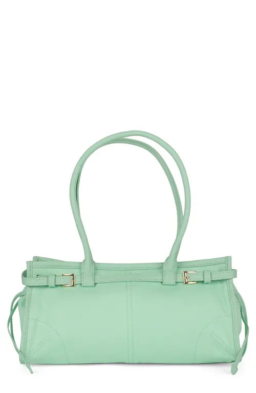 Jeffrey Campbell Pesky Leather Shoulder Bag in Mint Canvas at Nordstrom | Nordstrom