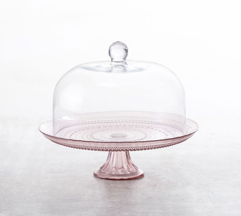 Jupiter Beaded Glass Cake Stand | Pottery Barn (US)