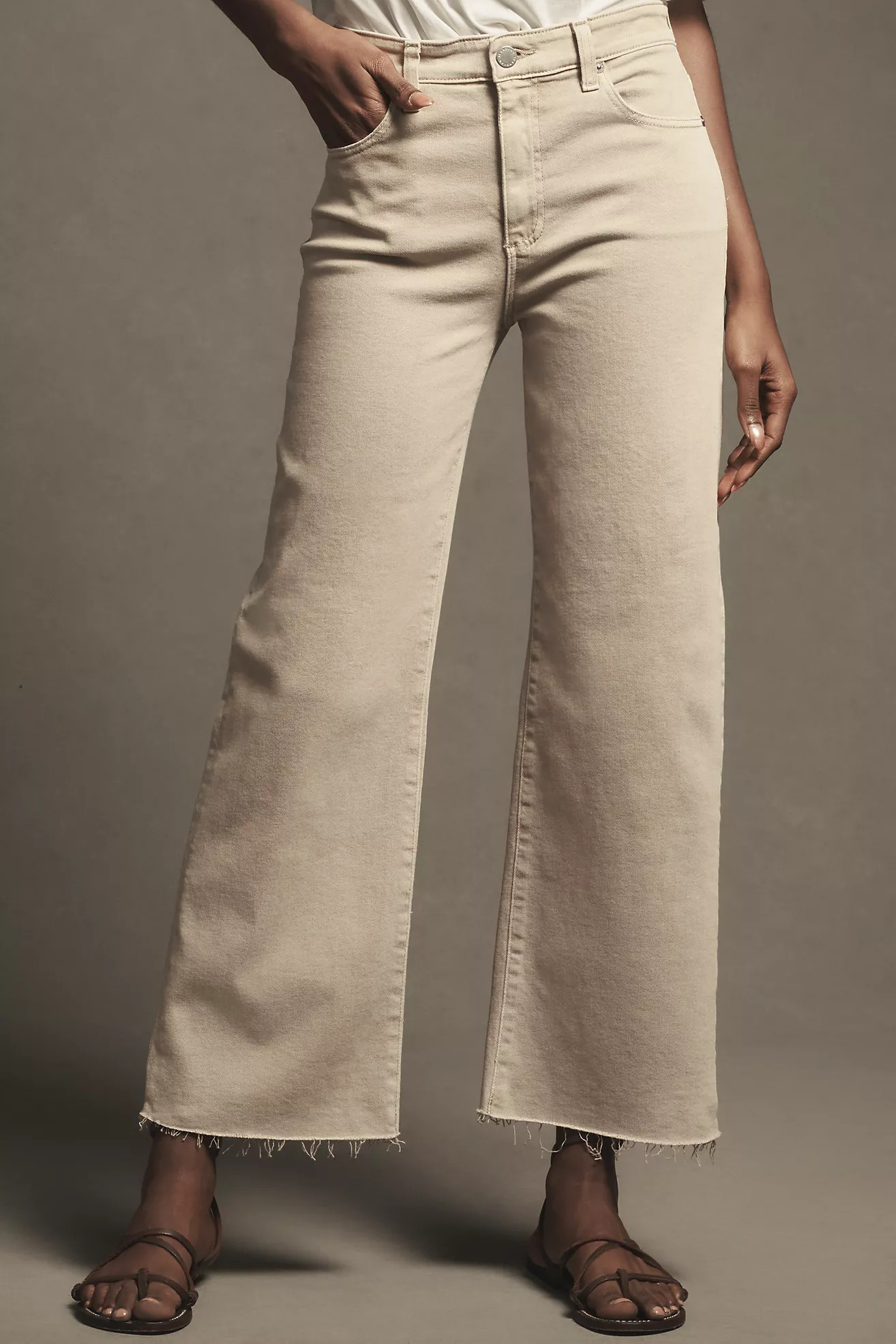 AG Saige High-Rise Wide-Leg Crop Jeans | Anthropologie (US)