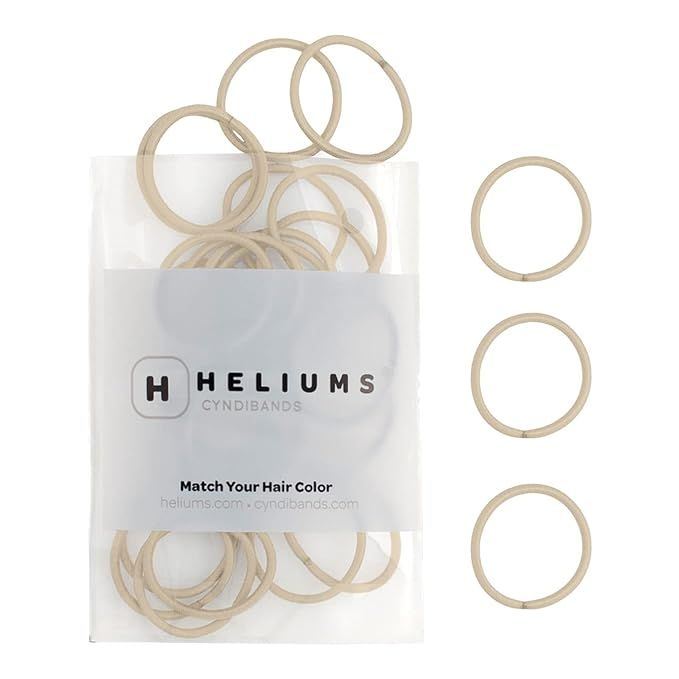 Heliums Small Hair Ties - Light Blonde - 1 Inch Hair Bands, 2mm Hair Elastics For Thin Hair and K... | Amazon (US)