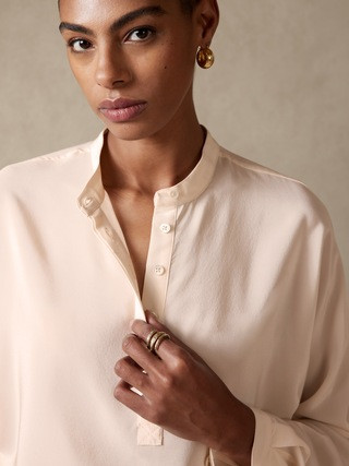 Astral Silk Crepe Tunic | Banana Republic (US)