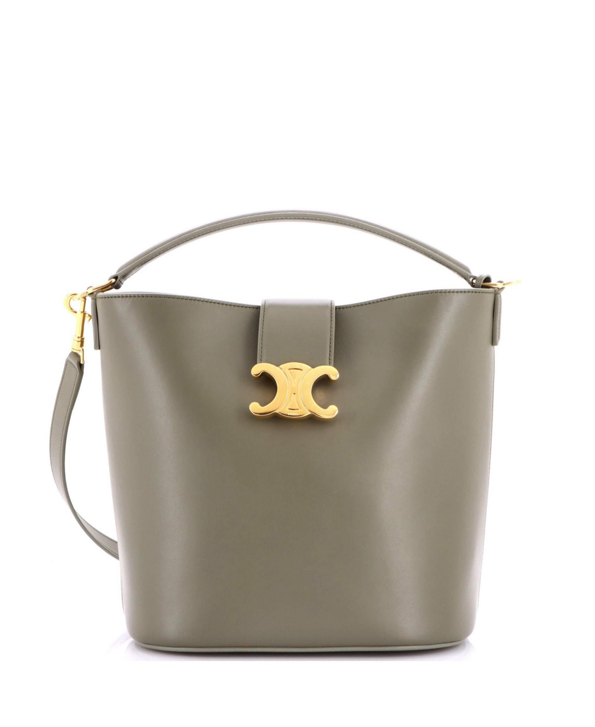 Pre-Owned Celine Medium Louise Bag Leather - Green | Macy's