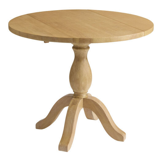 Jozy Round Wood Drop Leaf Dining Table by World Market | World Market