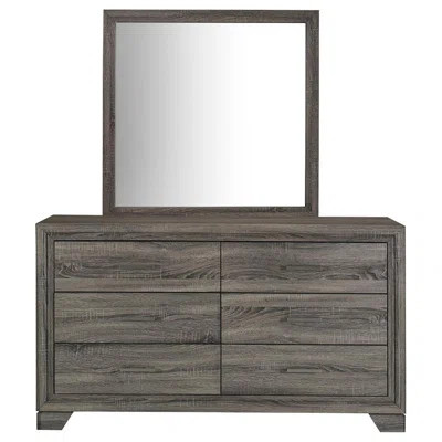 Derna 6-drawer Dresser With Mirror | Wayfair North America