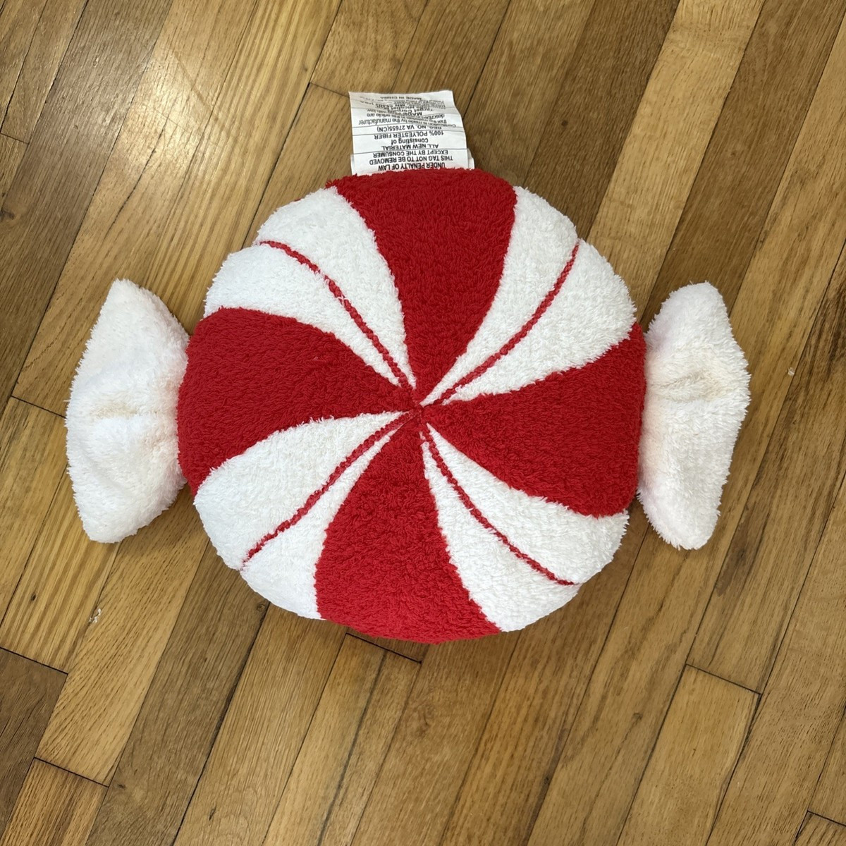 New Target Wondershop Christmas Peppermint Candy Plush Throw Pillow | eBay US