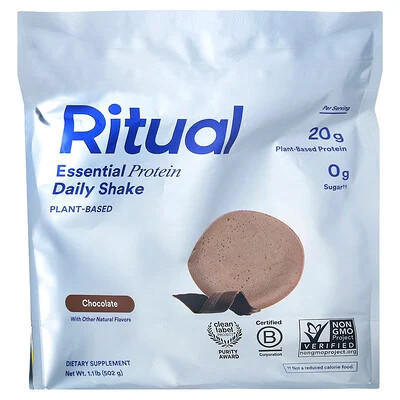 Ritual, Essential Protein Daily Shake, Chocolate, 1.1 lb (502 g) | iHerb