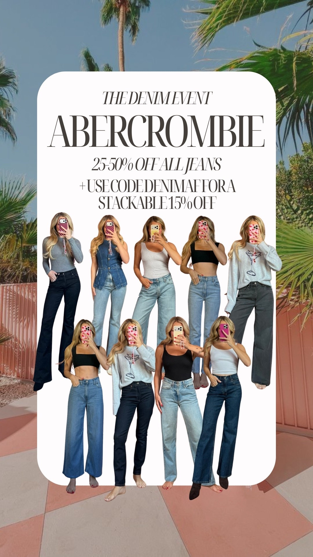 All of my fave @abercrombie denim styles are on sale for The Denim Event! All jeans are 25-50% off, plus use code DENIMAF for a stackable 15% off 👖

#LTKSaleAlert #LTKootd #LTKgrwm