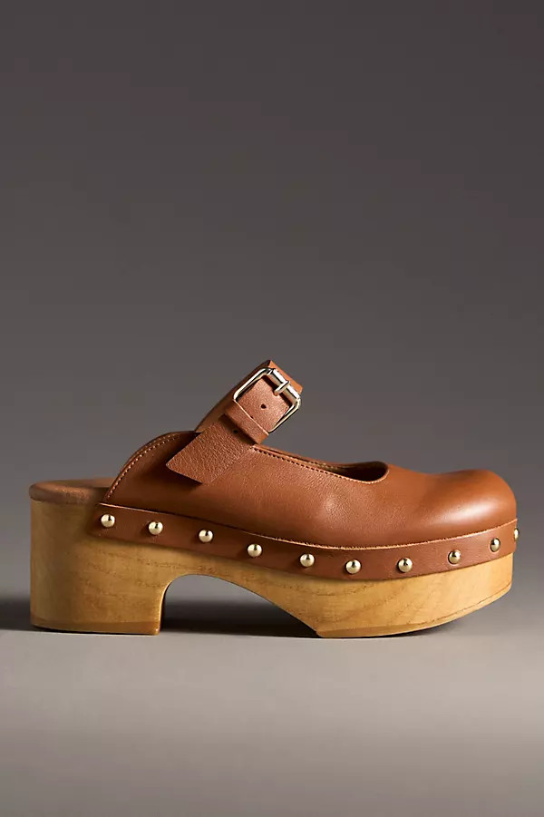 By Anthropologie Wood-Bottom Mule Heels | Anthropologie (US)