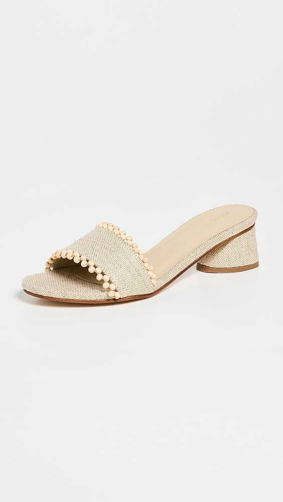KAANAS Cairo Asymmetric Linen Heels | Shopbop | Shopbop