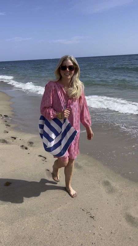 ☀️I love this coverup and this tote bag!
Perfect for beach, pool, resort, etc. The coverup comes in several colors. I'm wearing the size Small. The bag is "totes"
perfect for everything, plus easy to pack and fits so much. 🩵🩷Use code CLARKE20 to save 20% at checkout! 

#LTKtravel #LTKover40 

#LTKVideo